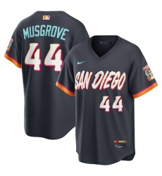 Men San Diego Padres  44 Joe Musgrove Obsidian 2026 City Connect Stadium Stitched Baseball Jersey