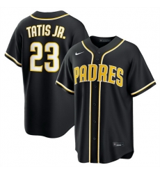 Men San Diego Padres  Fernando Tatis Jr  2026 Fashion Replica Black Out Stitched Baseball Jersey