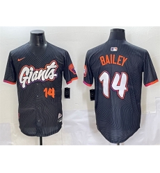 Men San Francisco Giants 14 Patrick Bailey Anthracite 2025 City Connect Limited Stitched Baseball Jersey