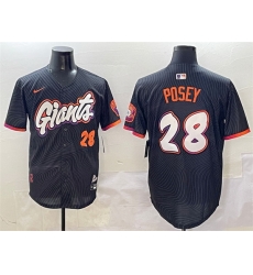 Men San Francisco Giants 28 Buster Posey Anthracite 2025 City Connect Limited Stitched Baseball Jersey Men San Francisco Giants 28 Buster Posey Anthracite 2025 City Connect Limited Stitched Baseball Jersey
