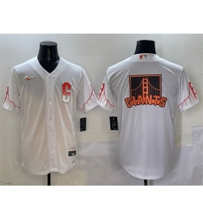 Men San Francisco Giants Team Big Logo White City Connect Cool Base Stitched Baseball Jersey 1 Men San Francisco Giants Team Big Logo White City Connect Cool Base Stitched Baseball Jersey 1
