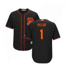 Youth San Francisco Giants 1 Kevin Pillar Replica Black Alternate Cool Base Baseball Jersey Youth San Francisco Giants 1 Kevin Pillar Replica Black Alternate Cool Base Baseball Jersey