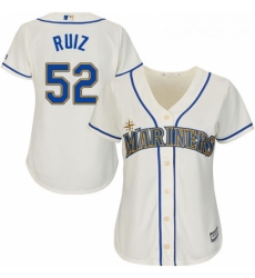 Womens Majestic Seattle Mariners 52 Carlos Ruiz Authentic Cream Alternate Cool Base MLB Jersey Womens Majestic Seattle Mariners 52 Carlos Ruiz Authentic Cream Alternate Cool Base MLB Jersey