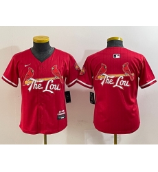 Youth St Louis Cardinals Team Big Logo Red 2024 City Connect Limited Stitched Baseball Jersey Youth St Louis Cardinals Team Big Logo Red 2024 City Connect Limited Stitched Baseball Jersey