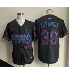 Men Toronto Blue Jays  39 Trey Yesavage Navy 2024 City Connect Limited Stitched Baseball Jersey