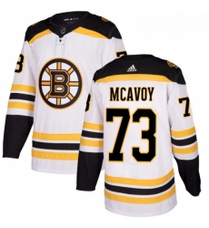 Youth Adidas Boston Bruins 73 Charlie McAvoy Authentic White Away NHL Jersey Youth Adidas Boston Bruins 73 Charlie McAvoy Authentic White Away NHL Jersey