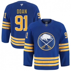 Men Buffalo Sabres  91 Josh Doan Blue Stitched Hockey Jersey