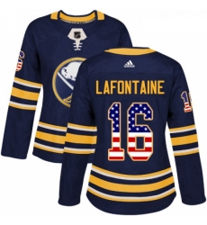 Womens Adidas Buffalo Sabres 16 Pat Lafontaine Authentic Navy Blue USA Flag Fashion NHL Jersey Womens Adidas Buffalo Sabres 16 Pat Lafontaine Authentic Navy Blue USA Flag Fashion NHL Jersey