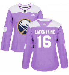 Womens Adidas Buffalo Sabres 16 Pat Lafontaine Authentic Purple Fights Cancer Practice NHL Jersey Womens Adidas Buffalo Sabres 16 Pat Lafontaine Authentic Purple Fights Cancer Practice NHL Jersey