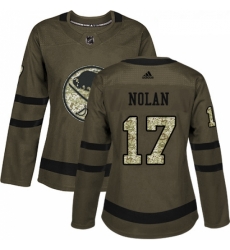 Womens Adidas Buffalo Sabres 17 Jordan Nolan Authentic Green Salute to Service NHL Jersey Womens Adidas Buffalo Sabres 17 Jordan Nolan Authentic Green Salute to Service NHL Jersey