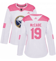 Womens Adidas Buffalo Sabres 19 Jake McCabe Authentic WhitePink Fashion NHL Jersey Womens Adidas Buffalo Sabres 19 Jake McCabe Authentic WhitePink Fashion NHL Jersey