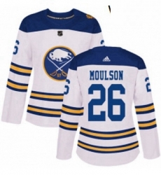 Womens Adidas Buffalo Sabres 26 Matt Moulson Authentic White 2018 Winter Classic NHL Jersey Womens Adidas Buffalo Sabres 26 Matt Moulson Authentic White 2018 Winter Classic NHL Jersey