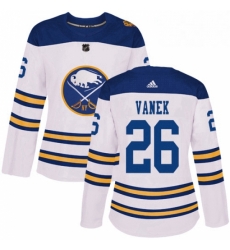 Womens Adidas Buffalo Sabres 26 Thomas Vanek Authentic White 2018 Winter Classic NHL Jersey Womens Adidas Buffalo Sabres 26 Thomas Vanek Authentic White 2018 Winter Classic NHL Jersey