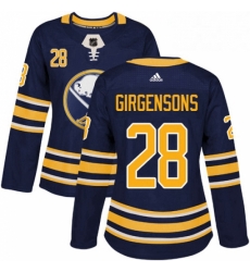 Womens Adidas Buffalo Sabres 28 Zemgus Girgensons Authentic Navy Blue Home NHL Jersey Womens Adidas Buffalo Sabres 28 Zemgus Girgensons Authentic Navy Blue Home NHL Jersey