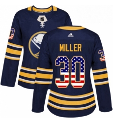 Womens Adidas Buffalo Sabres 30 Ryan Miller Authentic Navy Blue USA Flag Fashion NHL Jersey Womens Adidas Buffalo Sabres 30 Ryan Miller Authentic Navy Blue USA Flag Fashion NHL Jersey