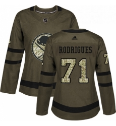 Womens Adidas Buffalo Sabres 71 Evan Rodrigues Authentic Green Salute to Service NHL Jersey Womens Adidas Buffalo Sabres 71 Evan Rodrigues Authentic Green Salute to Service NHL Jersey