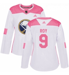 Womens Adidas Buffalo Sabres 9 Derek Roy Authentic WhitePink Fashion NHL Jersey Womens Adidas Buffalo Sabres 9 Derek Roy Authentic WhitePink Fashion NHL Jersey