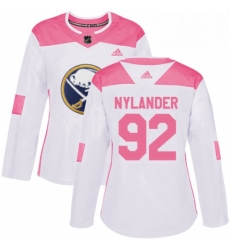Womens Adidas Buffalo Sabres 92 Alexander Nylander Authentic WhitePink Fashion NHL Jersey Womens Adidas Buffalo Sabres 92 Alexander Nylander Authentic WhitePink Fashion NHL Jersey