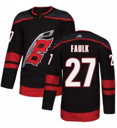 Youth Adidas Carolina Hurricanes 27 Justin Faulk Premier Black Alternate NHL Jersey Youth Adidas Carolina Hurricanes 27 Justin Faulk Premier Black Alternate NHL Jersey