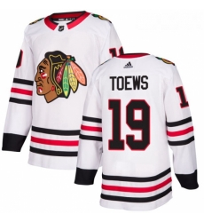 Womens Adidas Chicago Blackhawks 19 Jonathan Toews Authentic White Away NHL Jersey Womens Adidas Chicago Blackhawks 19 Jonathan Toews Authentic White Away NHL Jersey
