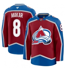 Men Colorado Avalanche 48 Cale Makar Fanatics Burgundy Home Premium Jerseys