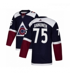 Youth Adidas Colorado Avalanche 75 Justus Annunen Premier Navy Blue Alternate NHL Jersey Youth Adidas Colorado Avalanche 75 Justus Annunen Premier Navy Blue Alternate NHL Jersey