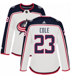 Womens Adidas Columbus Blue Jackets 23 Ian Cole Authentic White Away NHL Jersey Womens Adidas Columbus Blue Jackets 23 Ian Cole Authentic White Away NHL Jersey