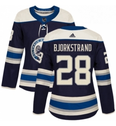 Womens Adidas Columbus Blue Jackets 28 Oliver Bjorkstrand Authentic Navy Blue Alternate NHL Jersey Womens Adidas Columbus Blue Jackets 28 Oliver Bjorkstrand Authentic Navy Blue Alternate NHL Jersey