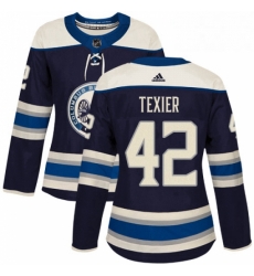 Womens Adidas Columbus Blue Jackets 42 Alexandre Texier Authentic Navy Blue Alternate NHL Jersey Womens Adidas Columbus Blue Jackets 42 Alexandre Texier Authentic Navy Blue Alternate NHL Jersey
