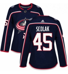 Womens Adidas Columbus Blue Jackets 45 Lukas Sedlak Premier Navy Blue Home NHL Jersey Womens Adidas Columbus Blue Jackets 45 Lukas Sedlak Premier Navy Blue Home NHL Jersey