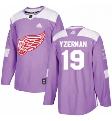 Mens Adidas Detroit Red Wings 19 Steve Yzerman Authentic Purple Fights Cancer Practice NHL Jersey Mens Adidas Detroit Red Wings 19 Steve Yzerman Authentic Purple Fights Cancer Practice NHL Jersey