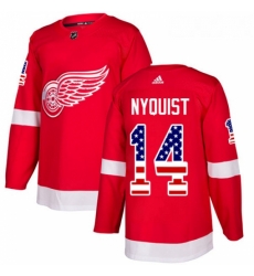 Youth Adidas Detroit Red Wings 14 Gustav Nyquist Authentic Red USA Flag Fashion NHL Jersey Youth Adidas Detroit Red Wings 14 Gustav Nyquist Authentic Red USA Flag Fashion NHL Jersey