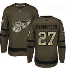 Youth Adidas Detroit Red Wings 27 Michael Rasmussen Premier Green Salute to Service NHL Jersey Youth Adidas Detroit Red Wings 27 Michael Rasmussen Premier Green Salute to Service NHL Jersey