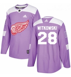 Youth Adidas Detroit Red Wings 28 Luke Witkowski Authentic Purple Fights Cancer Practice NHL Jersey Youth Adidas Detroit Red Wings 28 Luke Witkowski Authentic Purple Fights Cancer Practice NHL Jersey