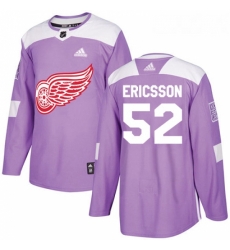 Youth Adidas Detroit Red Wings 52 Jonathan Ericsson Authentic Purple Fights Cancer Practice NHL Jersey Youth Adidas Detroit Red Wings 52 Jonathan Ericsson Authentic Purple Fights Cancer Practice NHL Jersey