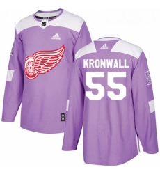 Youth Adidas Detroit Red Wings 55 Niklas Kronwall Authentic Purple Fights Cancer Practice NHL Jersey Youth Adidas Detroit Red Wings 55 Niklas Kronwall Authentic Purple Fights Cancer Practice NHL Jersey