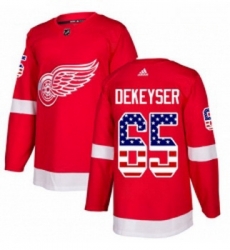 Youth Adidas Detroit Red Wings 65 Danny DeKeyser Authentic Red USA Flag Fashion NHL Jersey Youth Adidas Detroit Red Wings 65 Danny DeKeyser Authentic Red USA Flag Fashion NHL Jersey
