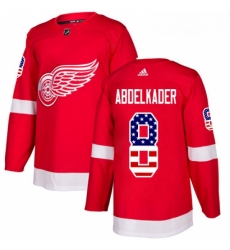 Youth Adidas Detroit Red Wings 8 Justin Abdelkader Authentic Red USA Flag Fashion NHL Jersey Youth Adidas Detroit Red Wings 8 Justin Abdelkader Authentic Red USA Flag Fashion NHL Jersey