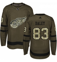 Youth Adidas Detroit Red Wings 83 Trevor Daley Premier Green Salute to Service NHL Jersey Youth Adidas Detroit Red Wings 83 Trevor Daley Premier Green Salute to Service NHL Jersey