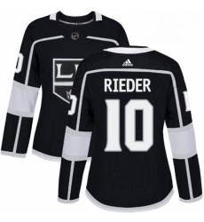 Womens Adidas Los Angeles Kings 10 Tobias Rieder Authentic Black Home NHL Jersey Womens Adidas Los Angeles Kings 10 Tobias Rieder Authentic Black Home NHL Jersey
