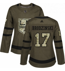 Womens Adidas Los Angeles Kings 17 Jonny Brodzinski Authentic Green Salute to Service NHL Jersey Womens Adidas Los Angeles Kings 17 Jonny Brodzinski Authentic Green Salute to Service NHL Jersey