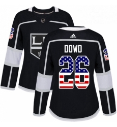 Womens Adidas Los Angeles Kings 26 Nic Dowd Authentic Black USA Flag Fashion NHL Jersey Womens Adidas Los Angeles Kings 26 Nic Dowd Authentic Black USA Flag Fashion NHL Jersey