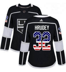 Womens Adidas Los Angeles Kings 32 Kelly Hrudey Authentic Black USA Flag Fashion NHL Jersey Womens Adidas Los Angeles Kings 32 Kelly Hrudey Authentic Black USA Flag Fashion NHL Jersey