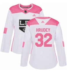 Womens Adidas Los Angeles Kings 32 Kelly Hrudey Authentic WhitePink Fashion NHL Jersey Womens Adidas Los Angeles Kings 32 Kelly Hrudey Authentic WhitePink Fashion NHL Jersey