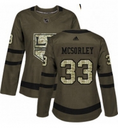 Womens Adidas Los Angeles Kings 33 Marty Mcsorley Authentic Green Salute to Service NHL Jersey Womens Adidas Los Angeles Kings 33 Marty Mcsorley Authentic Green Salute to Service NHL Jersey