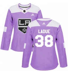Womens Adidas Los Angeles Kings 38 Paul LaDue Authentic Purple Fights Cancer Practice NHL Jersey Womens Adidas Los Angeles Kings 38 Paul LaDue Authentic Purple Fights Cancer Practice NHL Jersey