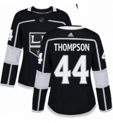 Womens Adidas Los Angeles Kings 44 Nate Thompson Authentic Black Home NHL Jersey Womens Adidas Los Angeles Kings 44 Nate Thompson Authentic Black Home NHL Jersey