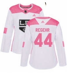 Womens Adidas Los Angeles Kings 44 Robyn Regehr Authentic WhitePink Fashion NHL Jersey Womens Adidas Los Angeles Kings 44 Robyn Regehr Authentic WhitePink Fashion NHL Jersey