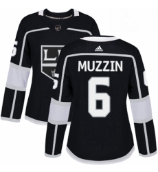 Womens Adidas Los Angeles Kings 6 Jake Muzzin Authentic Black Home NHL Jersey Womens Adidas Los Angeles Kings 6 Jake Muzzin Authentic Black Home NHL Jersey