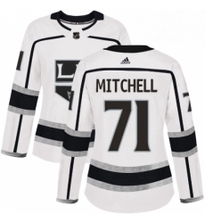 Womens Adidas Los Angeles Kings 71 Torrey Mitchell Authentic White Away NHL Jersey Womens Adidas Los Angeles Kings 71 Torrey Mitchell Authentic White Away NHL Jersey